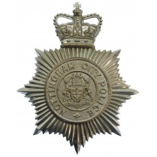 Nottingham City Police Helmet Plate - Queen's Crown