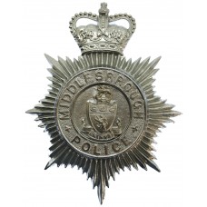 Middlesbrough Borough Police Helmet Plate - Queen's Crown