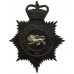 Surrey Constabulary Night Helmet Plate - Queen's Crown