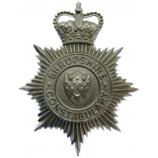 Shropshire Constabulary Helmet Plate - Queen's Crown