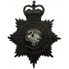 Buckinghamshire Constabulary Night Helmet Plate - Queen's Crown