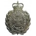 Stockport Borough Police Wreath Helmet Plate - Queen's Crown (Non Voided Centre)