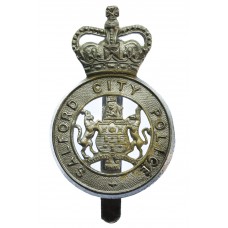 Salford City Police Cap Badge - Queen's Crown