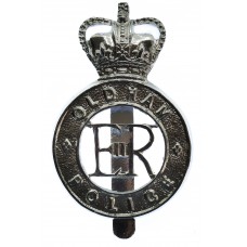 Oldham Borough Police Cap Badge - Queen's Crown