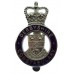 Derbyshire Constabulary Enamelled Cap Badge - Queen's Crown