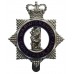 Warwickshire Constabulary Senior Officer's Enamelled Cap Badge - Queen's Crown