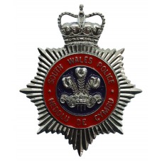 South Wales Police (Heddlu De Cymru) Enamelled Cap Badge - Queen's Crown