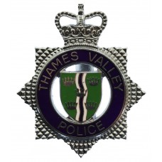 Thames Valley Police Enamelled Cap Badge - Queen's Crown