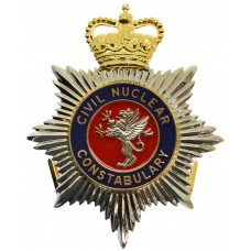 Civil Nuclear Constabulary Enamelled Helmet Plate - Queen's Crown