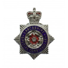 Lancashire Special Constabulary Enamelled Lapel Badge - Queen's Crown