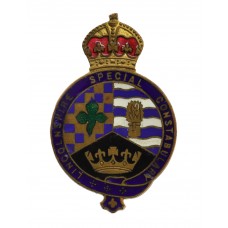 Lincolnshire Special Constabulary Enamelled Lapel Badge - King's Crown