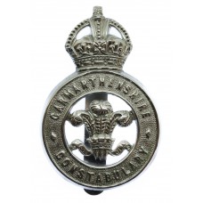 Carmarthenshire Constabulary Cap Badge - King's Crown