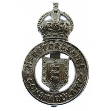Herefordshire Constabulary Cap Badge - King's Crown