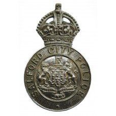 Salford City Police Cap Badge - King's Crown