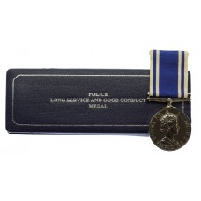 Elizabeth II Police Exemplary Long Service & Good Conduct Medal in Box - Constable Edward Metcalfe