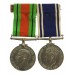 WW2 Defence Medal and George VI Police Long Service & Good Conduct Medal Pair - Constable Fred Greaves, Lancashire Constabulary