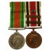 WW2 Defence Medal and George V Special Constabulary Long Service Medal (2 Bars - Long Service 1948, Long Service 1958) - William G. Wren