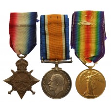 WW1 1914-15 Star Medal Trio - 2.Cpl. H.M. Sullivan, Royal Engineers