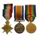 WW1 1914-15 Star Medal Trio - 2.Cpl. H.M. Sullivan, Royal Engineers