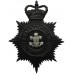 Flintshire Constabulary Night Helmet Plate - Queen's Crown