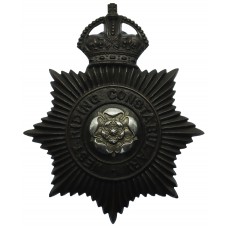 West Riding Constabulary Night Helmet Plate - King's Crown
