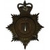 Cornwall Constabulary Night Helmet Plate - Queen's Crown