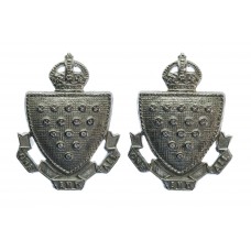 Pair of Cornwall Constabulary Collar Badges - King's Crown