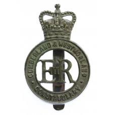 Cumberland & Westmoreland Constabulary Cap Badge - Queen's Crown