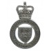 Leicester & Rutland Constabulary Cap Badge - Queen's Crown