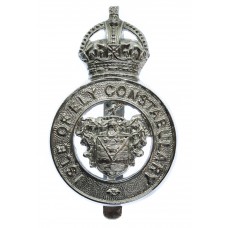 Isle of Ely Constabulary Cap Badge - King's Crown