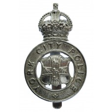 York City Police Cap Badge - King's Crown