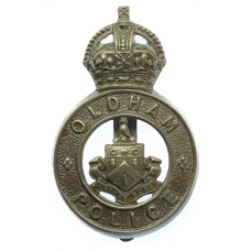 Oldham Borough Police Cap Badge - King's Crown