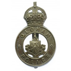 Oldham Borough Police Cap Badge - King's Crown
