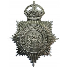 Cambridge Borough Police Helmet Plate - King's Crown