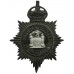 West Suffolk Constabulary Black Helmet Plate - King's Crown