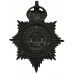 West Suffolk Constabulary Black Helmet Plate - King's Crown