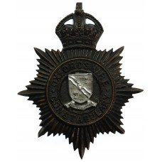 Oxfordshire Constabulary Black Helmet Plate - King's Crown