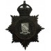 Oxfordshire Constabulary Black Helmet Plate - King's Crown