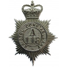 Bristol Constabulary Helmet Plate (A118) - Queen's Crown