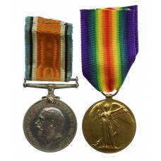 WW1 British War & Victory Medal Pair - Pte. C. Bayliss, Liver