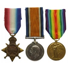WW1 1914-15 Star Medal Trio - Cpl. A. Fearn, West Riding Regiment