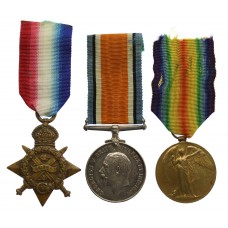 WW1 1914 Mons Star Medal Trio - Gnr. H. Elcombe, Royal Field Artillery