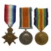 WW1 1914 Mons Star Medal Trio - Gnr. H. Elcombe, Royal Field Artillery