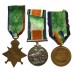 WW1 1914 Mons Star Medal Trio - Gnr. H. Elcombe, Royal Field Artillery