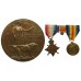 WW1 1914-15 Star, Victory Medal and Memorial Plaque - Sjt. B.A. Nunn, 14th Bn. Welsh Regiment - K.I.A. 26/7/17