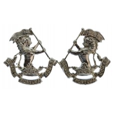 Pair of Duke of Wellington's Regiment (West Riding) Anodised (Staybrite) Collar Badges