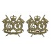 Pair of 16th/5th The Queen's Royal Lancers Collar Badges - Queen's Crown