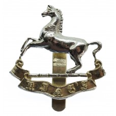 The King's (Liverpool) Regiment Anodised (Staybrite) Cap Badge