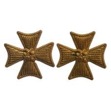 Pair of Royal Malta Artillery/Militia Regiment Collar Badges