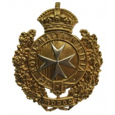 Victorian Royal Malta Militia Cap Badge